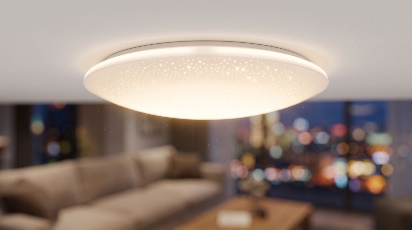 金鍏電子日系吸頂燈燈罩星光款 金鍏電子 星光日系吸頂燈居家點燈情境