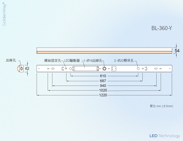半導體黃光燈具 BL-3X0-Y 4